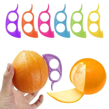 

DoreenBeads Plastic Orange Peelers Zesters Lemon Grapefruit Fruit Slicer Opener Cutter Kitchen Gadgets At Random 7.4x3.4cm 1PC