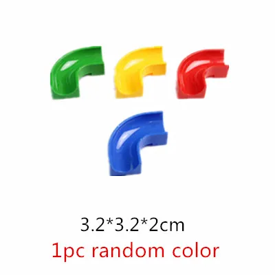 Crazy Fun Rolling Ball Building Blocks Compatible Marble Run Bricks Parts Accessories Educational DIY Toys big curve
