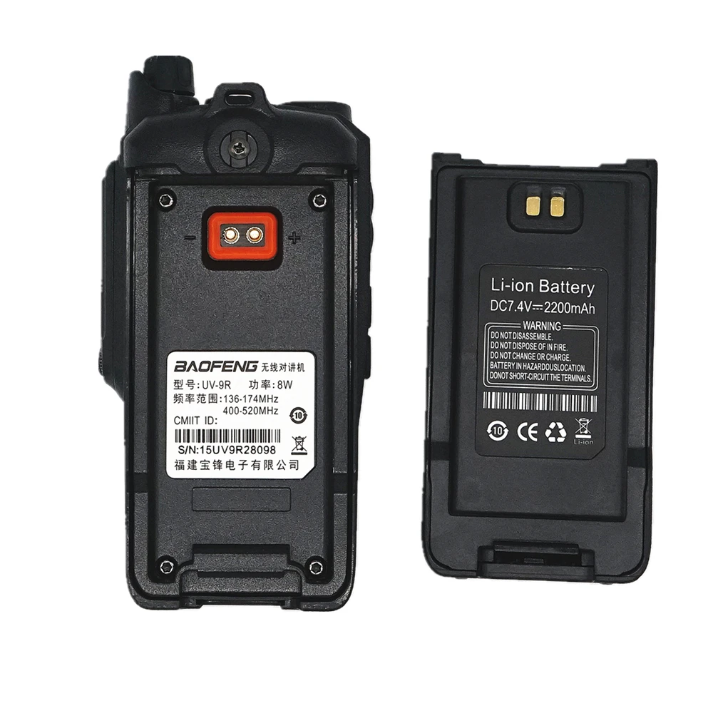 8 Вт Baofeng UV 9R рация IP67 водонепроницаемый двухдиапазонный двухсторонний
