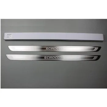 

Car styling Door Sill Scuff Plate For VW Scirocco TDI MK3 2009-2012
