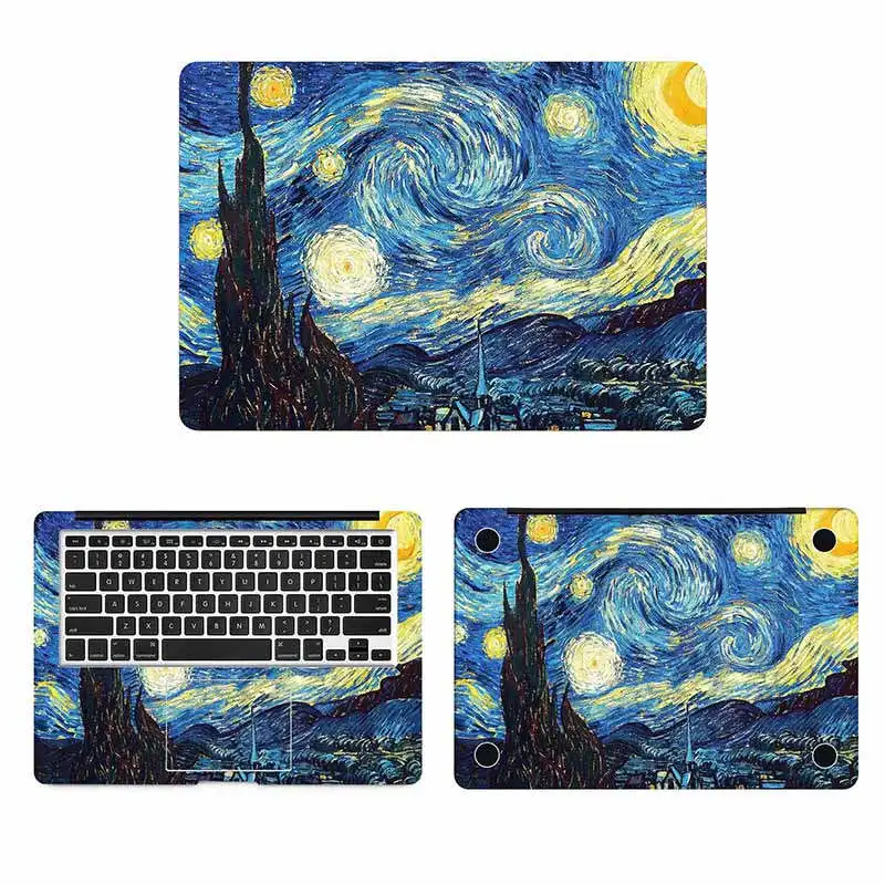 Ван Гог Картина маслом наклейка для ноутбука для наклейка на MacBook Pro Air retina 11 12 13 15 дюймов hp Mac Book полное покрытие Тетрадь кожи