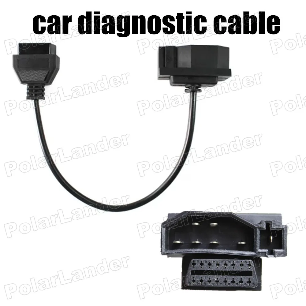 Горячая продажа 7 PIN к OBD OBD2 DLC 16 Женский кабель для автомобильного сканера FORD