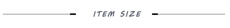 1  ITEM SIZE