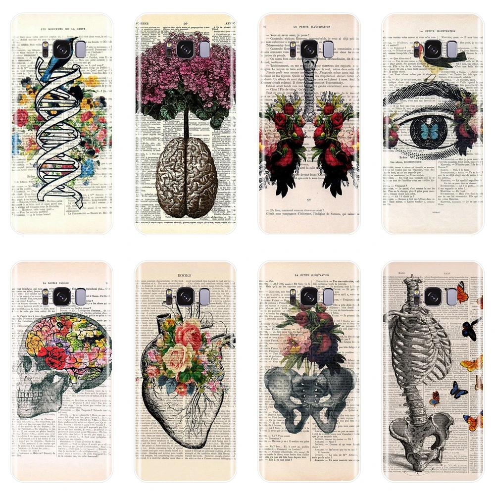 

Back Cover For Samsung Galaxy Note 4 5 8 9 Skull Flower Eye Soft Phone Case Silicone For Samsung Galaxy S5 S6 S7 Edge S8 S9 Plus