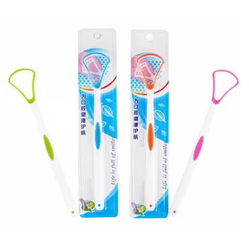 

Tongue Brush Tongue Cleaner Cleaning tongue toothbrush cleanering Fresh Breath remove coating Scraper For Oral Care Oral Hygiene