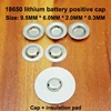 100pcs/lot 18650 battery flat head to change the tip cap 18650 lithium battery positive spot welding tip cap battery accessories ► Photo 2/4