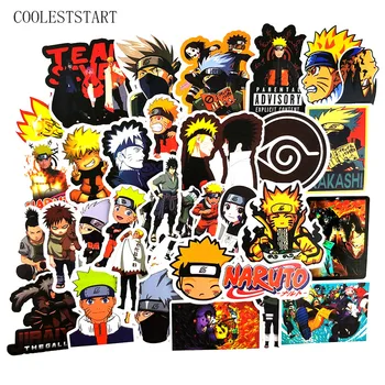

50 Pcs/Pack Japanese Anime Naruto Sasuke Manga Stickers For Laptop Motorcycle Skateboards Wardrobe Guitar Car Toys Sticker