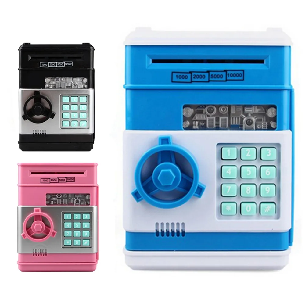 Electronic Passwords Lock Number Bank Saving Pot Piggy Bank Automatic