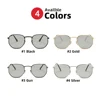 VIVIBEE Oval Women Fashion Photochromic Sunglasses Polarized Ladies Metal Gold Frame Sun Glasses 2025 Trending Female Shades 4