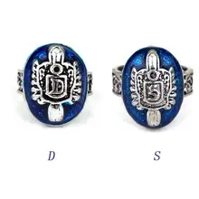 Película Vampire Diaries Damon/Jason Salvatore Sun familia Crest anillos Vintage vampire diaries joyería tamaño 6-10