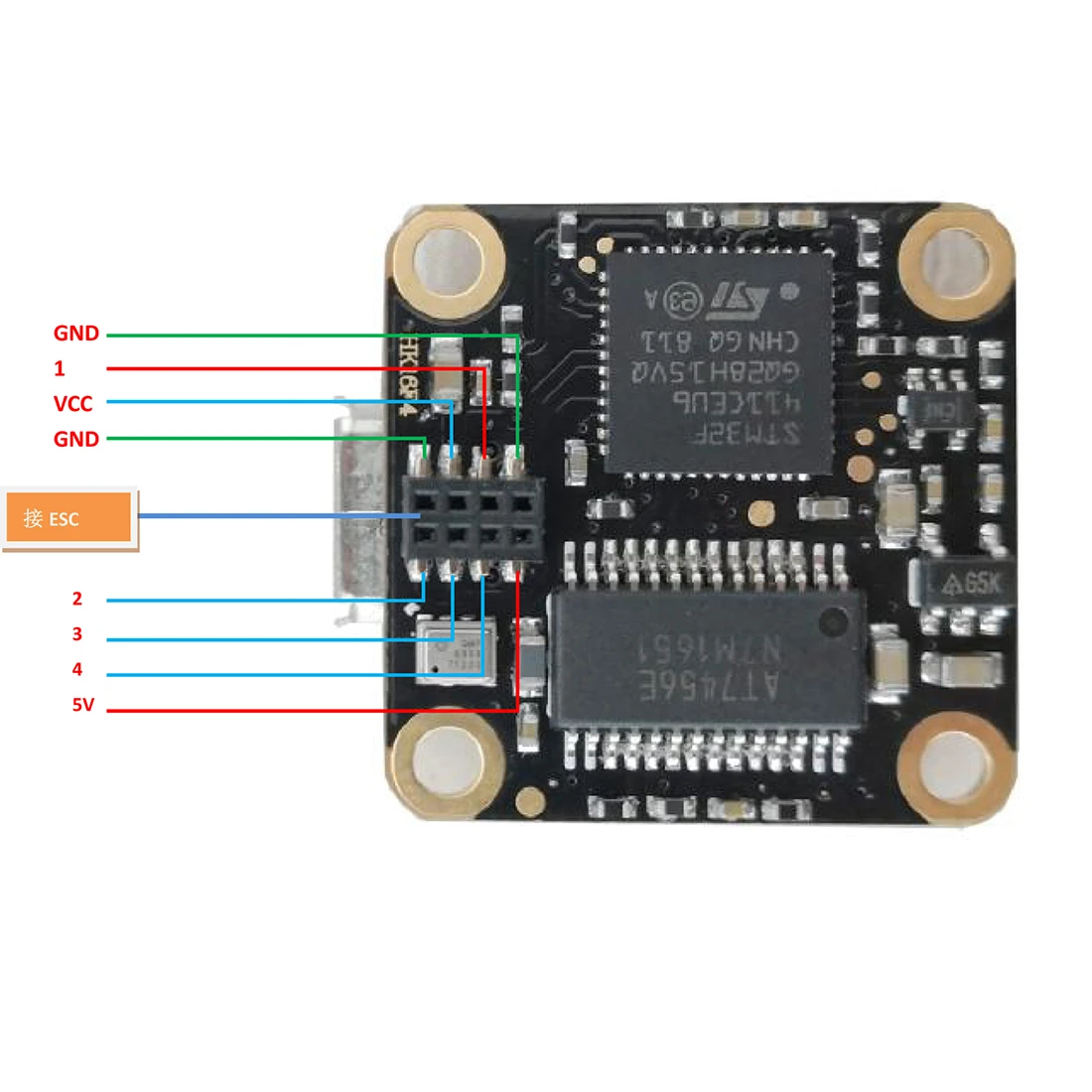 HAKRC F4 Flytower 1S F4 управление полетом интегрированный 4в1 10A ESC для внутреннего FPV гоночного дрона квадрокоптера DIY части самолета