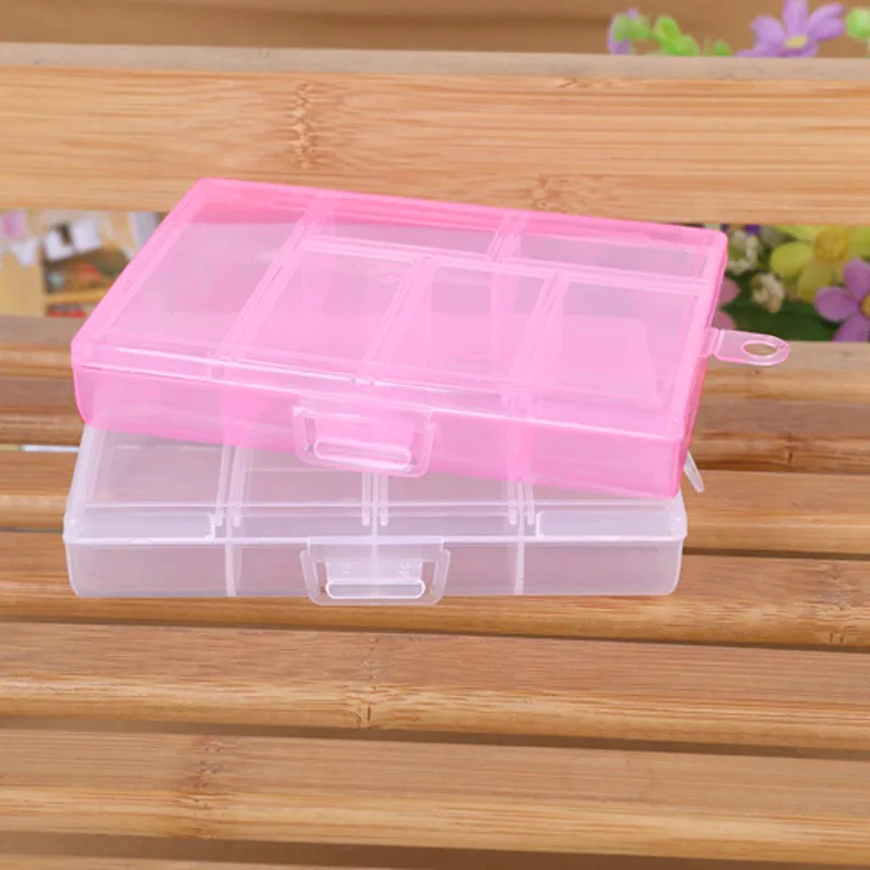 

12*8.5*2 cm 6 Grids Plastic Storage Box Jewlry Storage Casket Drawer Divider Kids Toys Storage Boxes Organizers Organizador