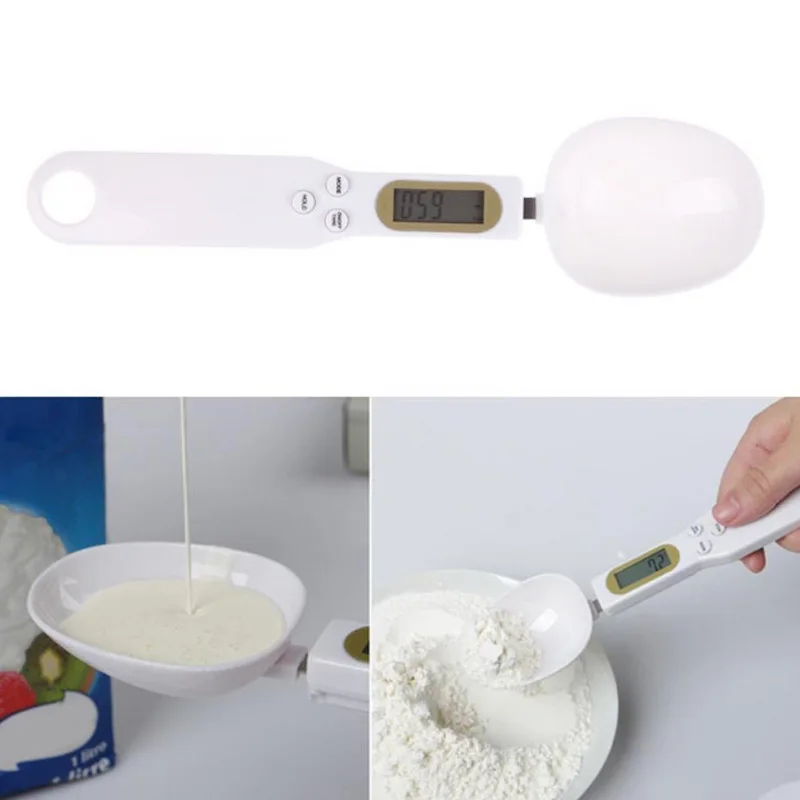 500 0 1g ABS LCD Digital Electronic Kitchen Lab Gram Measuring Spoon Weighing Scale