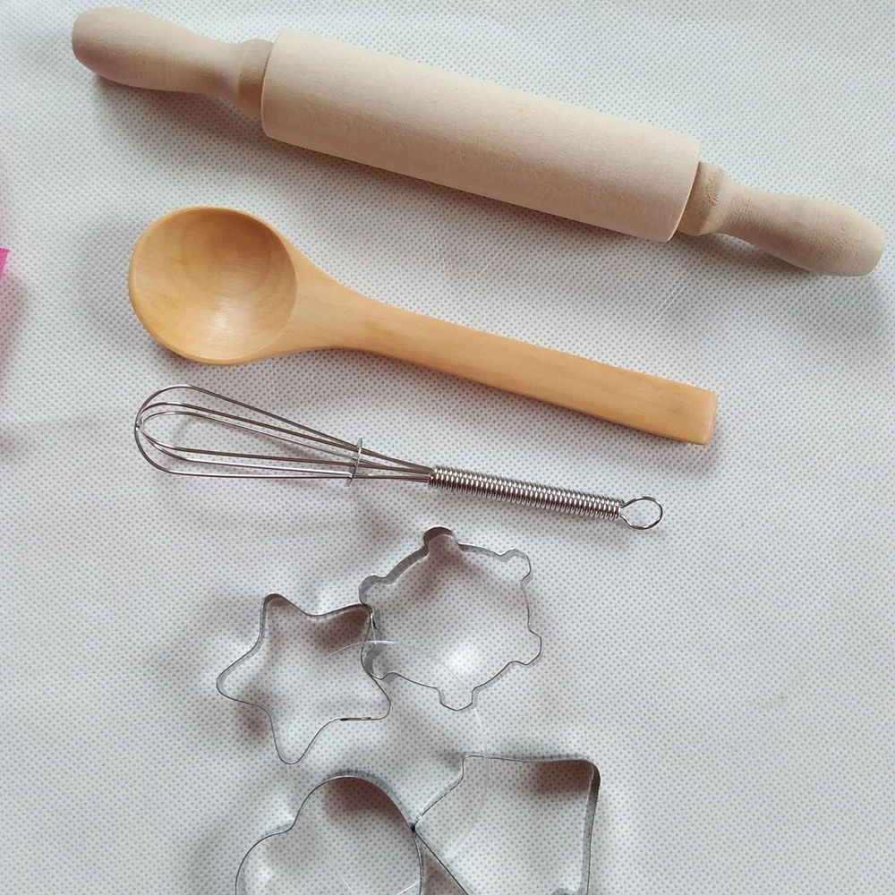 Brinquedos de Cozinha Ferramentas de Cozimento Azul do Vintage Role Play Casa Menina Cozinhar Panelas Crianças Cozinha Conjunto Avental Rosa Pontos 11 Pçs - Set 5 conjunto ferramentas de cozimento avental rosa azul do vintage pontos
