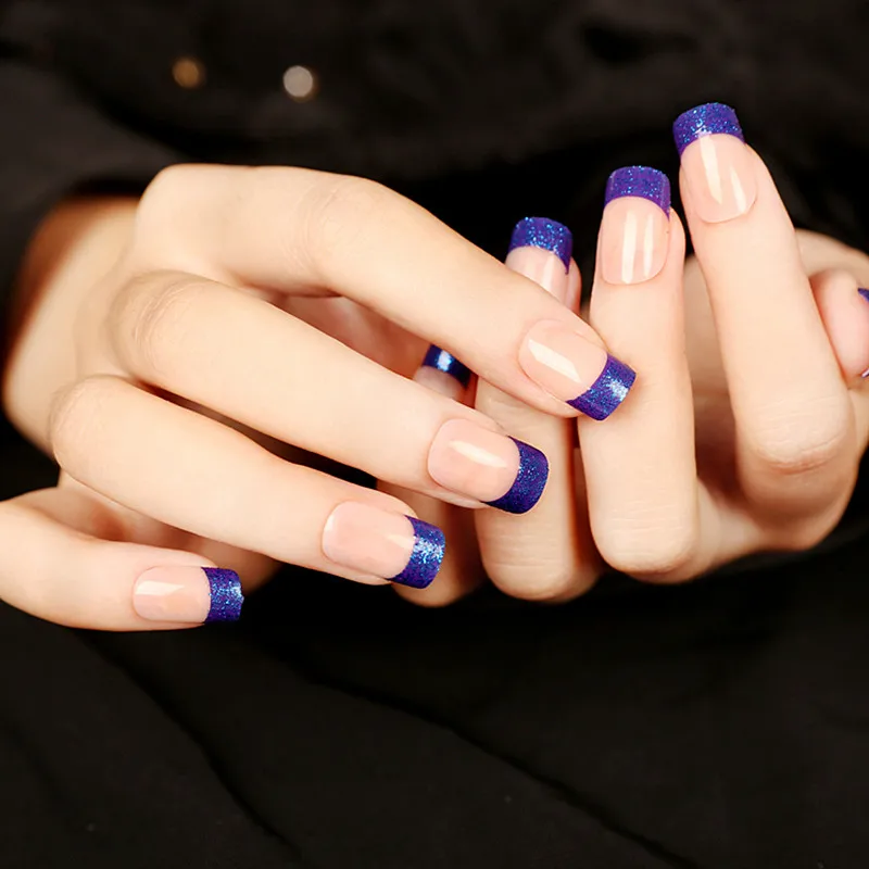 2016 Hot Selling Full Nail Tips Texture Two color choices False Nails