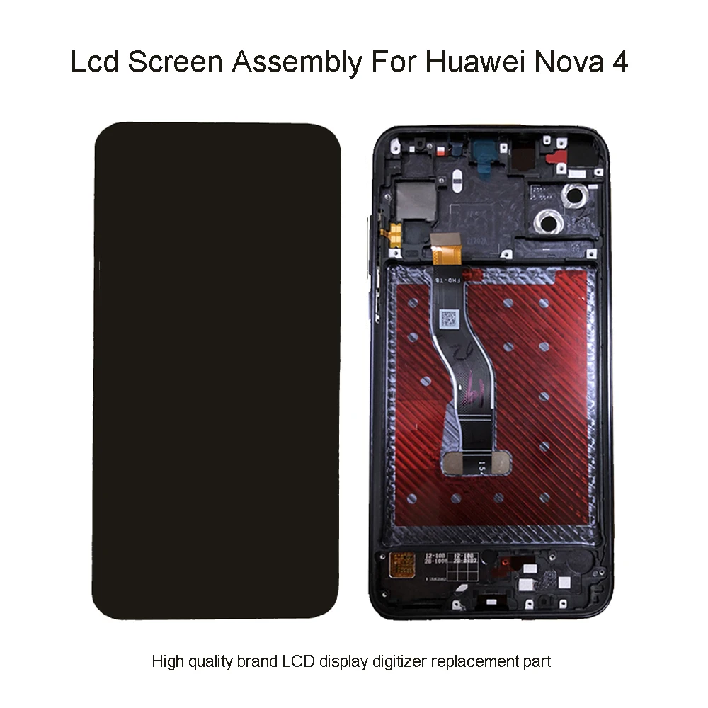 

Quality Lcd For Huawei Nova 4 LCD Touch Screen Display Digitizer Assembly VCE-AL00 VCE-TL00 LCD For Huawei Nova4 Lcd