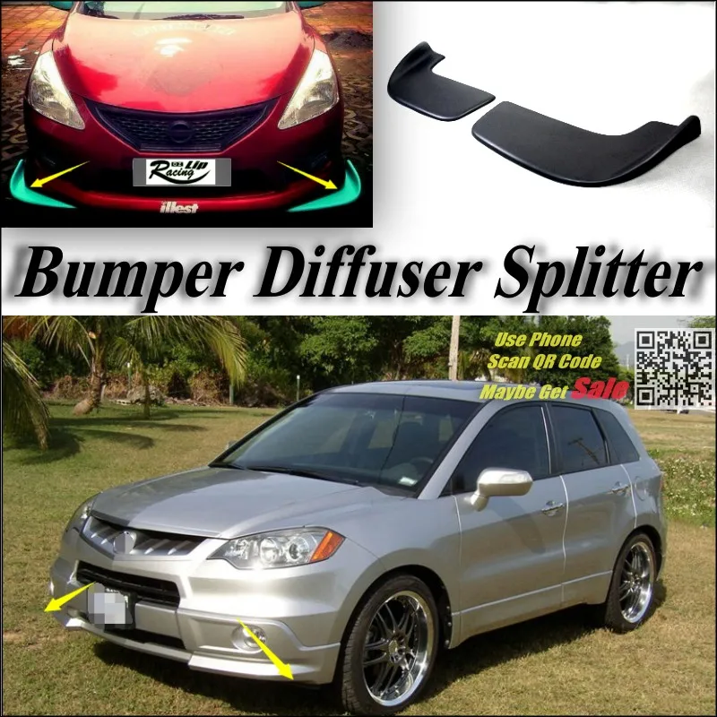 Car Splitter Diffuser Bumper Canard Lip For Car Splitter Diffuser Bumper Canard Lip For Acura RDX Tuning Body Kit Front Deflector Car Fin Chin Reduce Body Tuning Body Kit Front Deflector