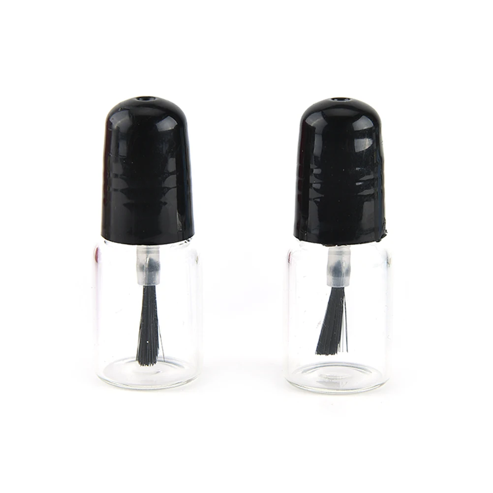 

1pc 2ml 3ml Round square Refillable Glass Bottle Empty Nail Polish Bottles With Brush,package Nail Bottle Refillable