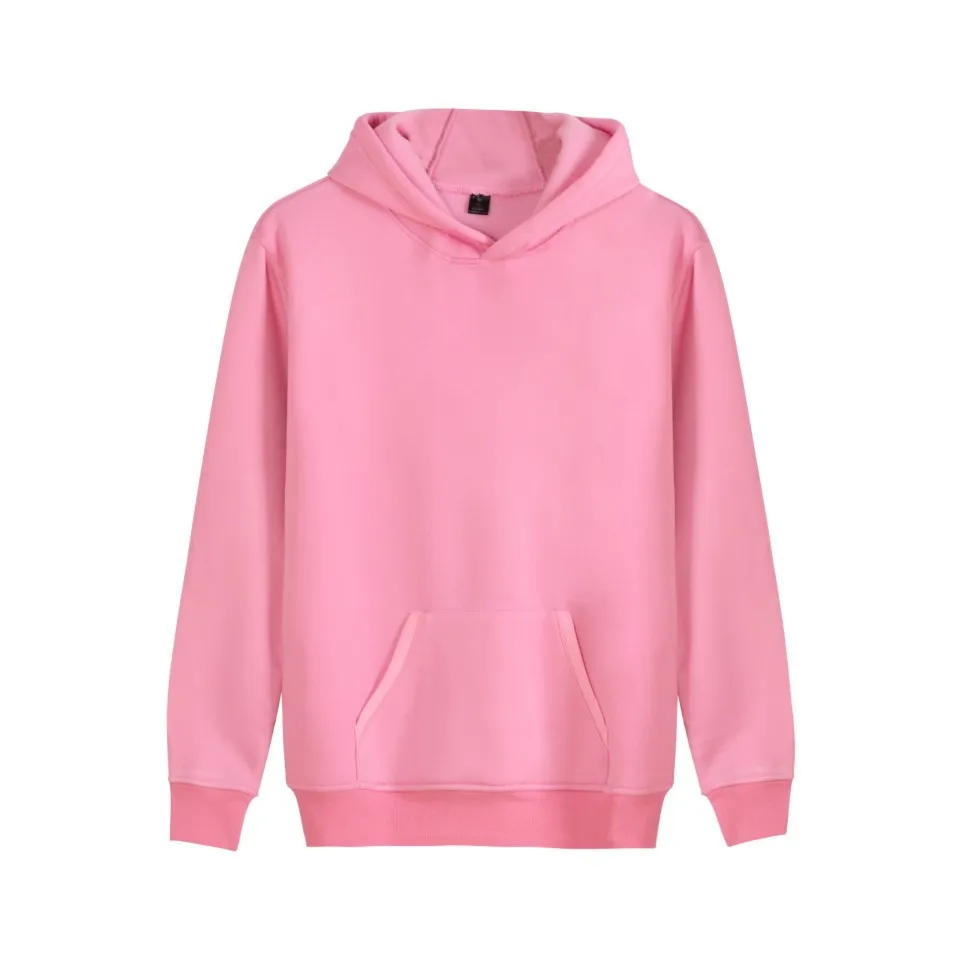 Men's Charming Pullover Hooded Sweatshirt Pink