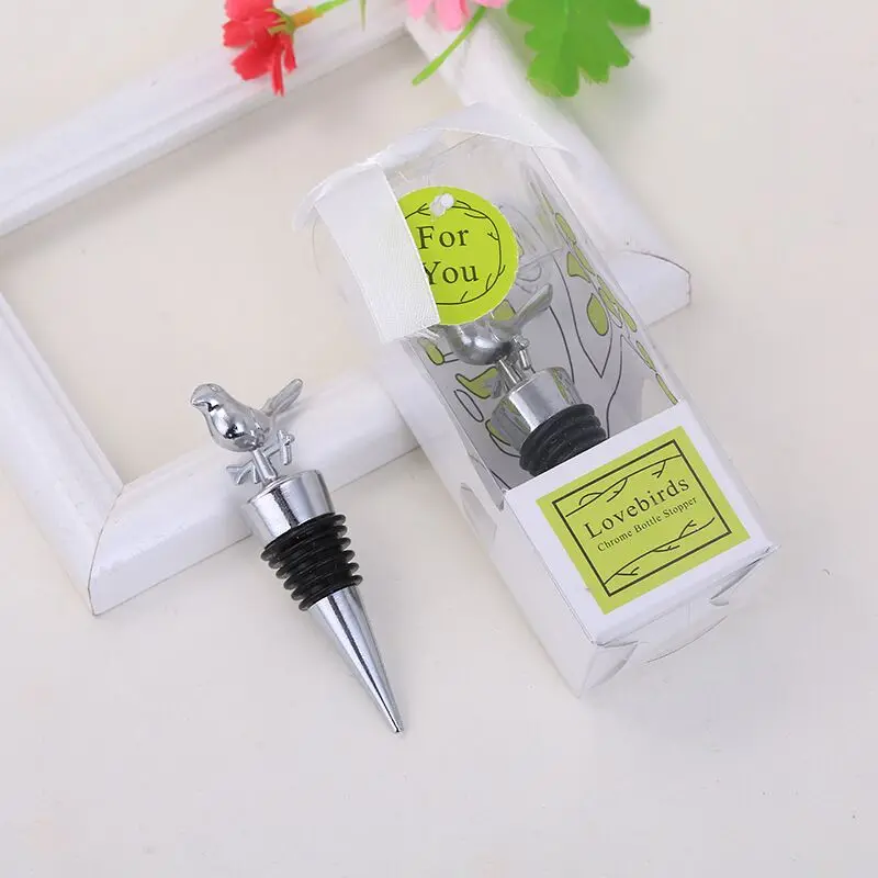 

Love Birds shaped Bottle Stopper Personalized Wedding Favors Return Gift Wedding Return Gift for Guest Wedding Giveaways