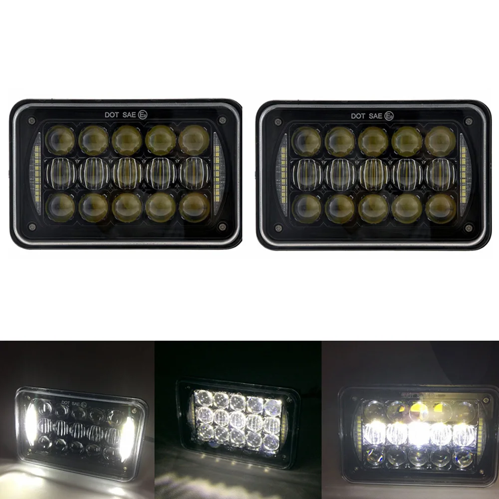 Wholesale Led Headlight Sealed Beam 4X6 Inch Rectangle Led Headlight For Truck Jeep Cherokee Xj (20)