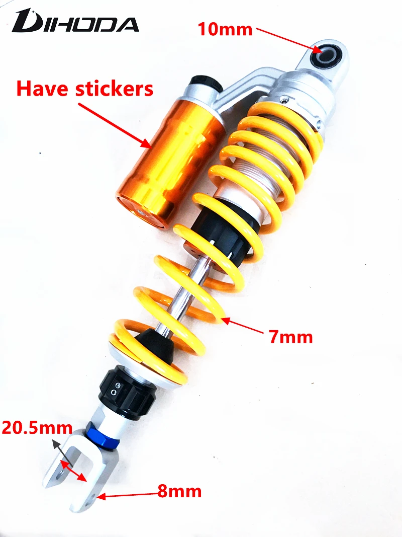 Skup Motocykl skuter sekcja regulowane tylne amortyzatory powietrzne dla Honda Suzuki Yamaha Kawasaki BW 125 motor terenowy Gokart Quad ATV