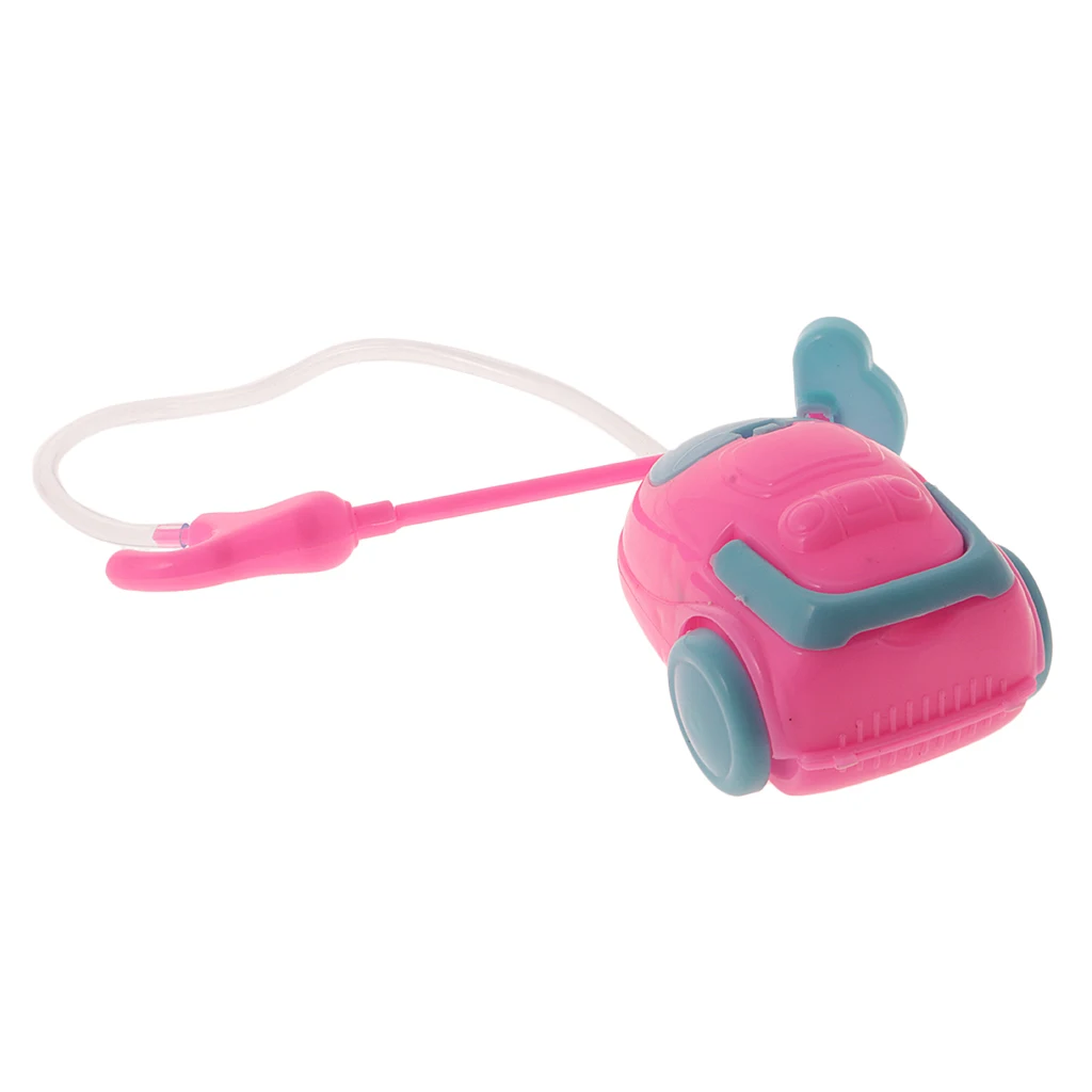 12inch Fashion Dolls House Miniature Furniture Toys Plastic Vacuum Cleaner Cleaning Tools Playset Kids Pretend Play Toy 2 Pieces