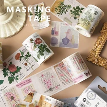 Винтажный английский буквенный билетный цветок растения Примечание васи лента скрапбук рукоделие изоляционная лента школьные канцелярские принадлежности пуля журнал поставок