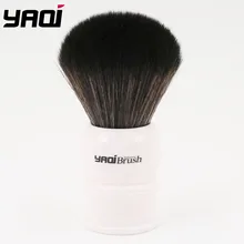 Yaqi 30 мм размер узел белая ручка Черная синтетическая щетка для бритья волос