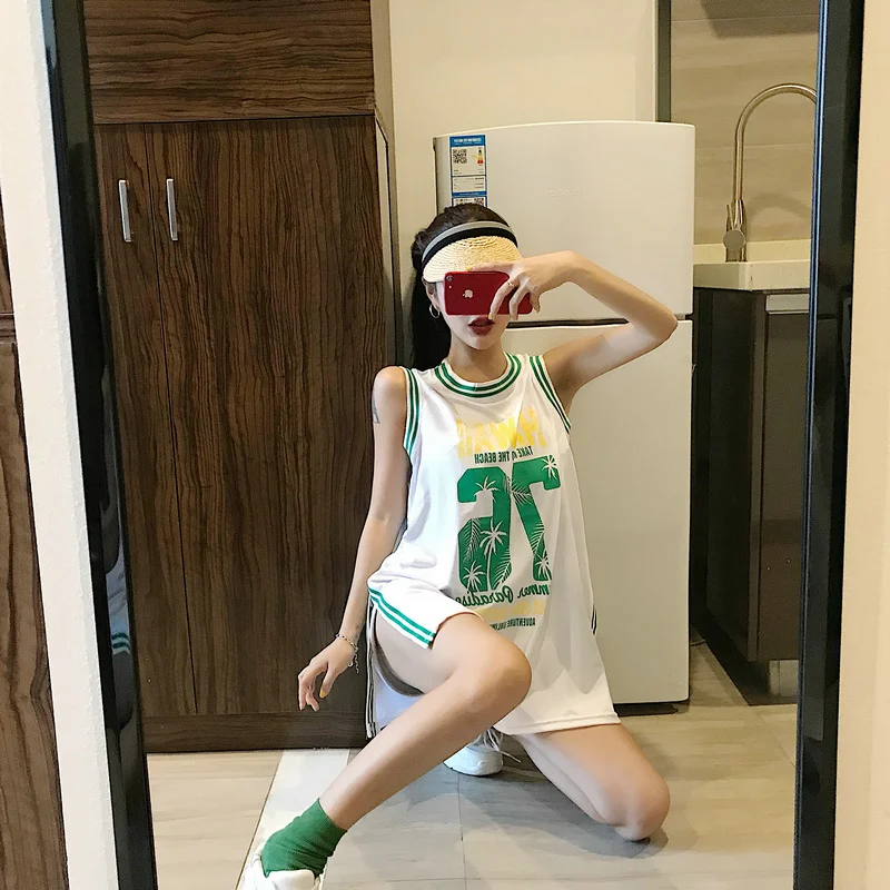 Ulzzang хип хоп с буквенным принтом длинная футболка женская сексуальная одежда