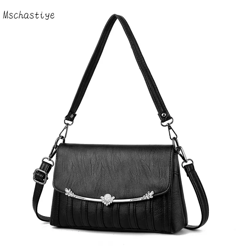 Shoulder bag female Vintage handbag women messenger bags envelope