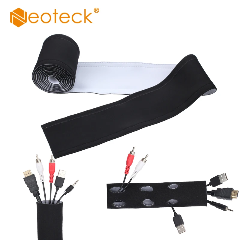 Neoteck 3 м длинный неопреновый кабель провод защитный рукав оболочка Крышка 118 дюйма