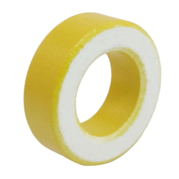 

IMC Hot 2 Pcs 33mm x 19mm x 11mm Yellow White Iron Core Ferrite Rings Toroid