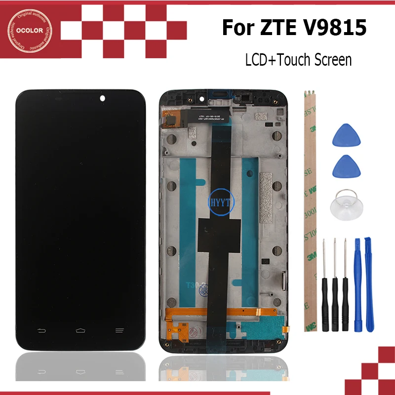 Ocolor для zte Grand memo N5 N9520 V9815 ЖК-дисплей и Сенсорный экран с рамкой в сборе запасная