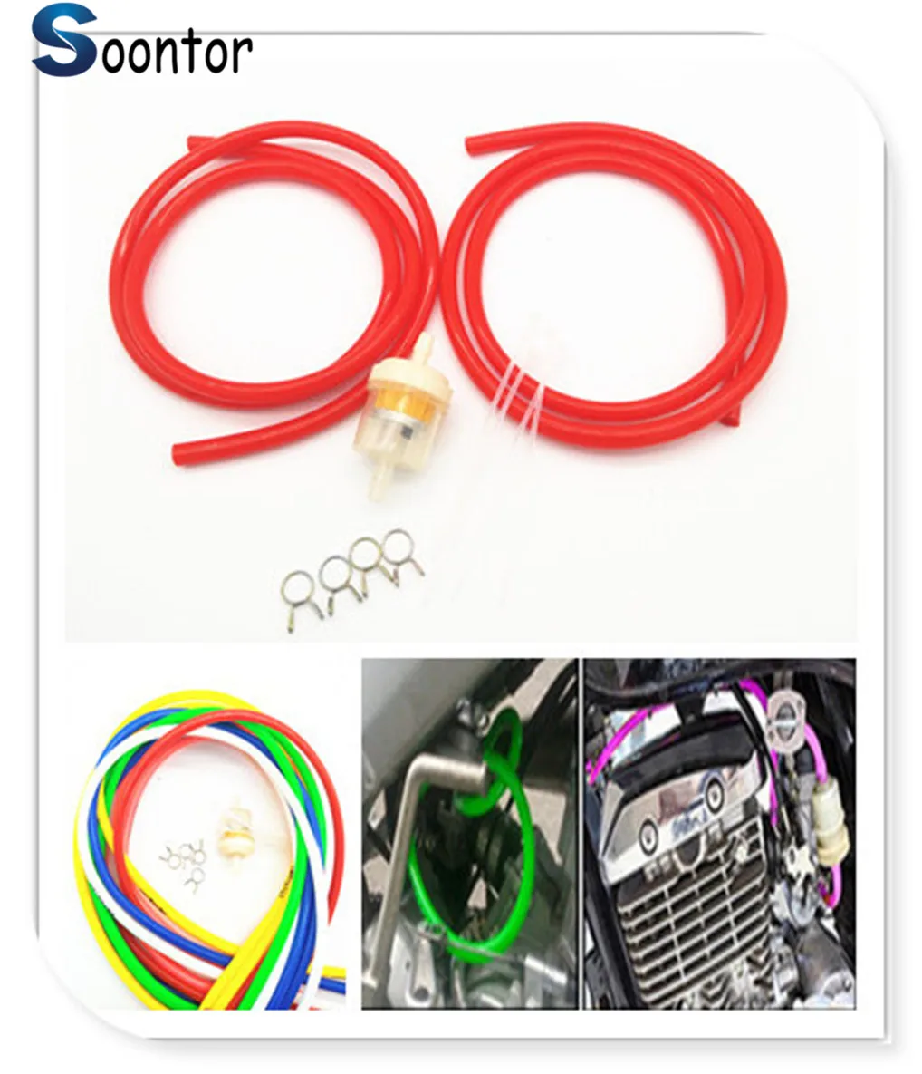 1M 2M Motorcycle Fuel Hose Oil Tube Filter Pipeline Rubber Line for BMW
