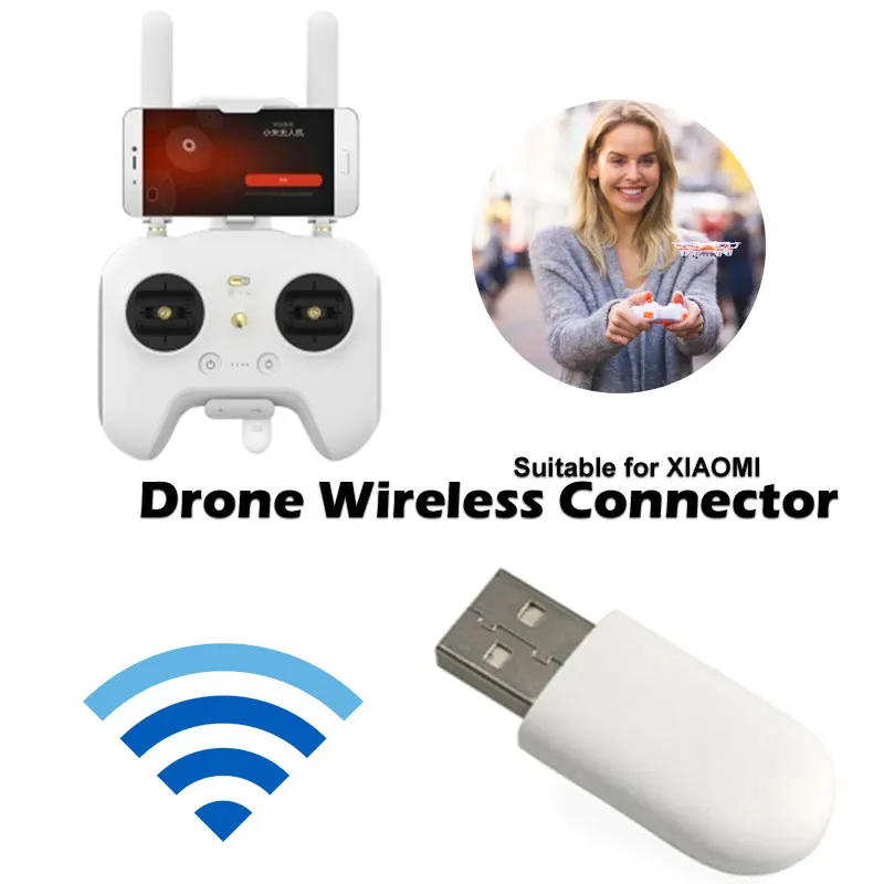 Uva Wireless Connector 1 Set Novelty Decor Drone Wireless Connector White Indoor Uav Accessories for Xiaomi Drone Pocket
