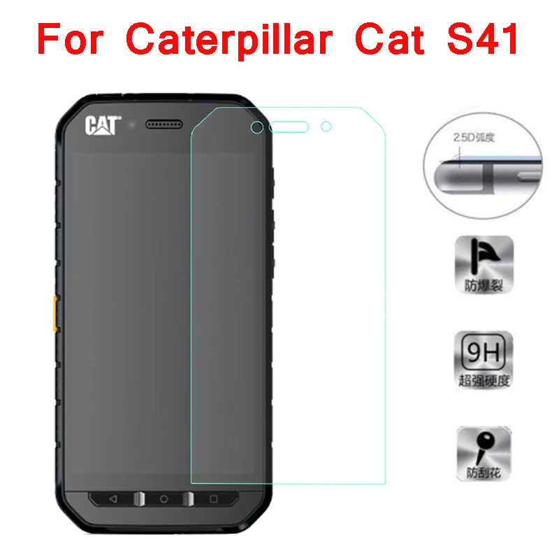 Закаленное стекло для Caterpillar Cat S41 Высококачественная Взрывозащищенная защитная