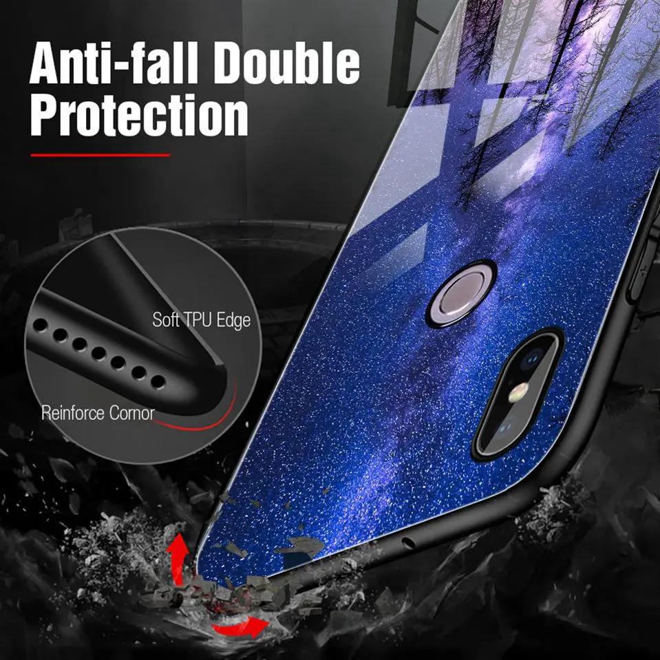 Tempered Glass Case For Xiaomi Redmi 6 Pro Cover Luxury Case For Xiaomi Mi A1 A2 Lite Xiaomi Redmi 5 Plus 6A Note 5 6 Pro 4X     (7)