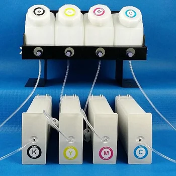 

H P D5800 Bulk Ink System--4 Bottles(1300ml), 4 Cartridges with One-time Chip