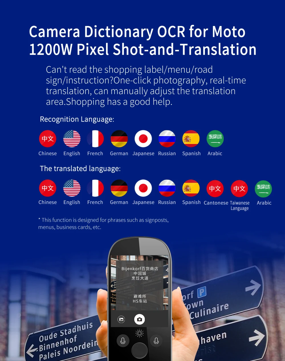 Boeleo K1 Pro синхронный голосовой переводчик 2,4 дюймов wifi 500MP фото перевод многоязычный портативный умный голосовой переводчик