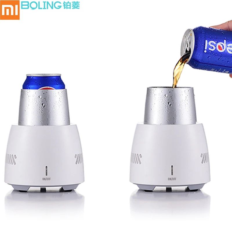 

Original Xiaomi BOLING Smart Touch Control Fridge Drink Cooler Cup Quick Frozen Drink Cooler Portable Refrigerator Rapid Cooling