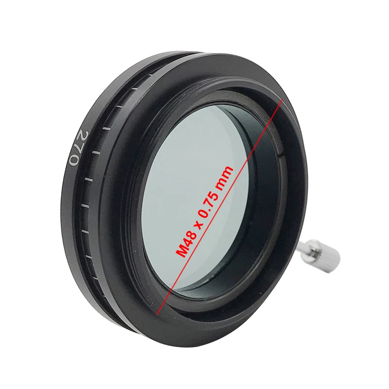 Stereo Microscope Simple Polarized Device Objective & Working Stage Polarized Lens Working Stage with 360 degree Scale and Clips