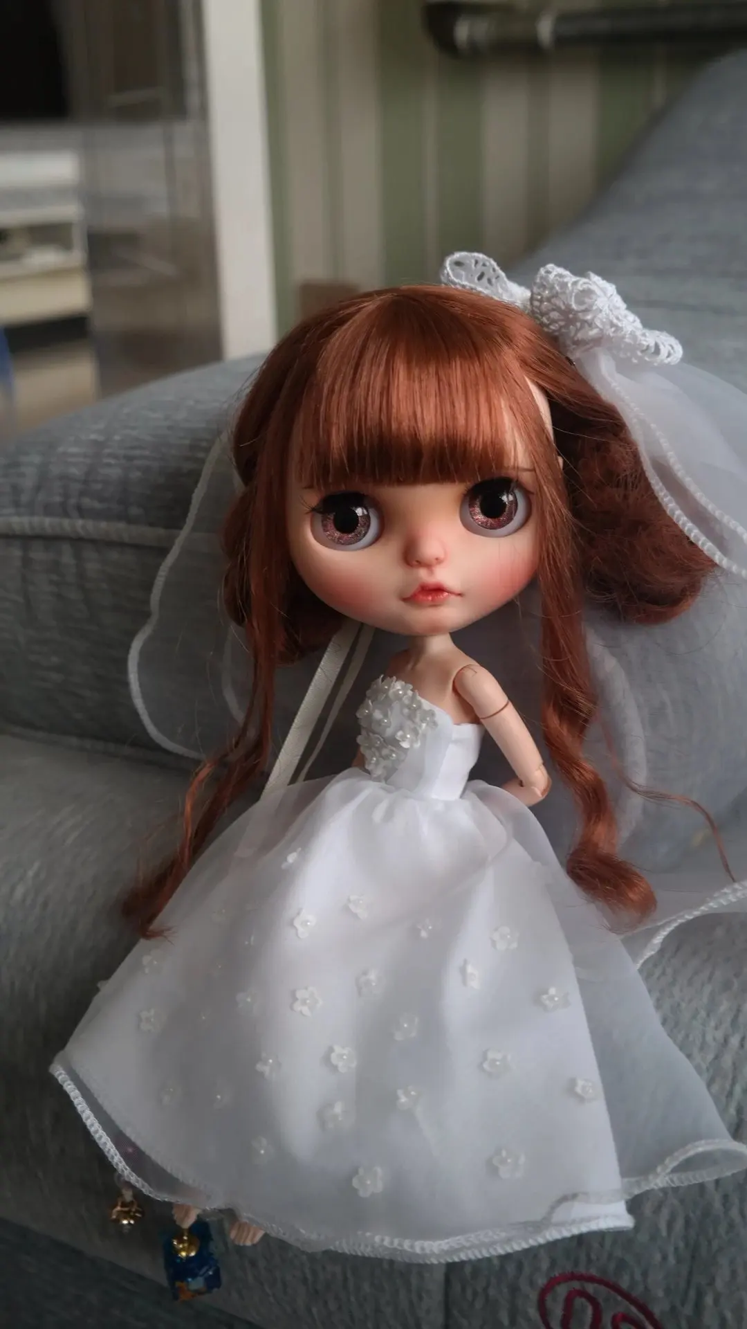1 комплект Blyth кукла белое свадебное платье для 1/6 blyth кукла BJD