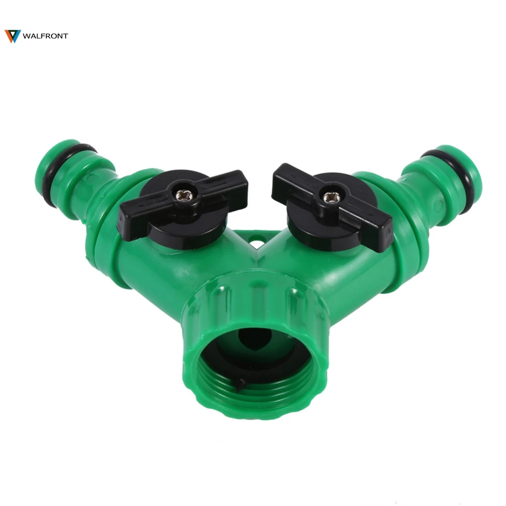 

Durable 2-Way Plastic Drip Irrigation Hose Pipe Y Connector Adaptor Switch Garden Hose Pipe Splitter 3/4" Watering Tap connector