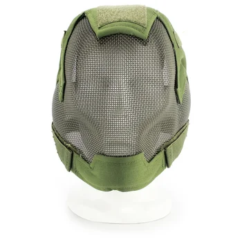 

New Full Face Package Protection Riding Mask Low Carbon Steel Adjustable Breathable Mouth Ear Protection Accessories