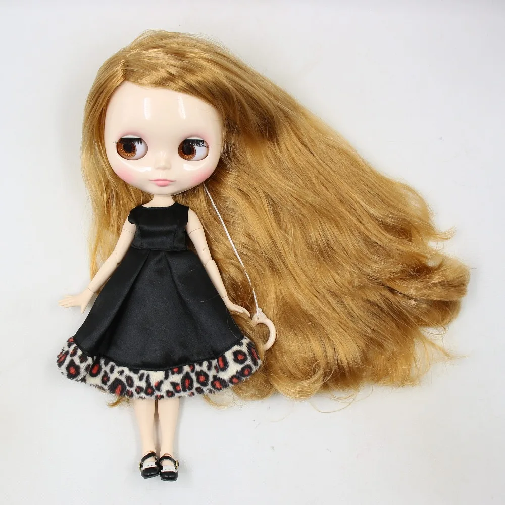 Фабрика blyth кукла шарнир тело белая кожа золотистые светлые волосы сторона пробор 30 см 1/6 BL331, подарок для девочки