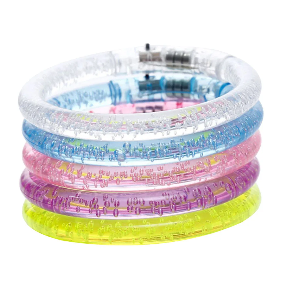 

5PCS Light up Bracelets Rave Neon/Led Party Led Bracelet/Bangle Glow Glow/Light Up/Luminous bracelet for kids/children J11