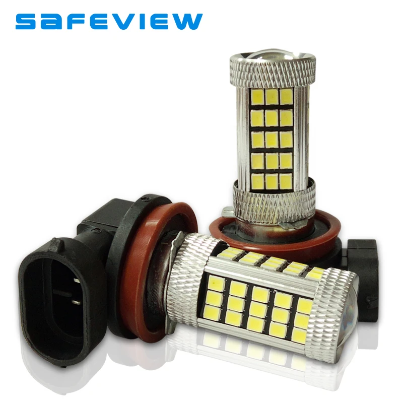 2 шт. светодиодный туман вождения ДРЛ лампы H8 H9 H11 66 SMD 2835 фишек дневного света