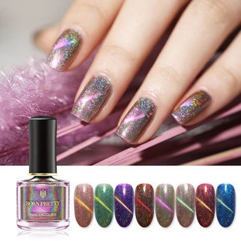 

BORN PRETTY Cat Eye Nail Polish Magnetic 6ml Shimmer Glitter Nail Art varnish Varnish Design