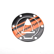 Motorcycle Carbon Fiber 3D Adhesive Emblem Fuel Tank Gas Cap Pad Cover Protective Decal Stickers For KTM 1190 Adventure/R 1290